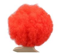 Culry Cosplay Party Perruque Rouge Vert Pupple Rose Bleu Blue Blanc Jaune Dance Afro Wigs Synthétique(Style 2)