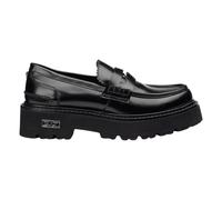 Cult - Chaussures plates noires en style mocassin en cuir - Femme - Chaussures - Noir - Taille: 41 EU