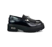 Cult CLW457900 Slash Black Mocassins pour femme en cuir abrasif compensé moyen, Noir , 40 EU