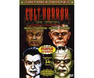 Cult Horror Film Collection - History and Highlights of Dracula, Frankenstein, Wolfman, the Mummy w/bonus films Dracula and His Vampire Brides, Lady Frankenstein, Highlights from 34 films