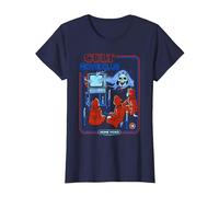 Cult Movie Club Poltergeist Retro Vintage Funny Adult Humor T-Shirt, Femme, Bleu Marine, 3XL