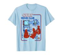 Cult Movie Club Poltergeist Retro Vintage Funny Adult Humor T-Shirt, Homme, Bleu Céleste, XXL