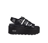 Cult - Sandales Noires Nancy Plateforme Découpée - Femme - Chaussures - Noir - Taille: 37 EU