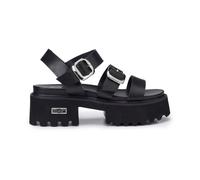 Cult - Sandalette Glam-Rock Noire - Femme - Chaussures - Noir - Taille: 40 EU