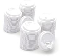 Cultimo Gobelets jetables en carton pour café à emporter - 100-200-300-400 ml, café à emporter pour le thé et le café, gobelets jetables, gobelets en papier, gobelets à café (200, couvercle pour 300