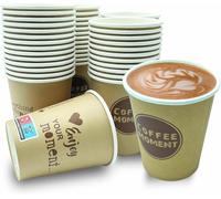 Cultimo Lot de 1000 gobelets à café en carton de qualité supérieure - 200 ml - Gobelets jetables - 0,2 l