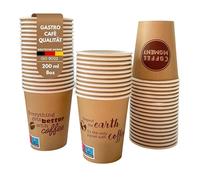 Cultimo Lot de 1000 gobelets en carton Coffee Moment 100 ml - To-Go 0,1 l - Pour expresso et boissons froides - Stable et anti-fuite - Qualité gastronomique et café