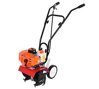 Cultivateur à Essence, Mini motoculteur 2 Temps 52 CC, cultivateur de Jardin 3 HP 1,65 KW, Machine Culture du Sol 9 000 TR/Min, Profondeur Travail 6 Pouces, Largeur labourage 7,9 Accessoire avec Ora