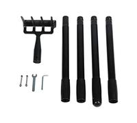 Cultivateur à Main Longue, Acier Inoxydable et Manganèse en Acier 4 Dents Rake Tull Cultivatorm, Râteau de Désherbage de Longueur Réglable pour Le Désherbage (4 Sections)