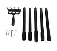 Cultivateur à Main Longue, Acier Inoxydable et Manganèse en Acier 4 Dents Rake Tull Cultivatorm, Râteau de Désherbage de Longueur Réglable pour Le Désherbage (5 Section)