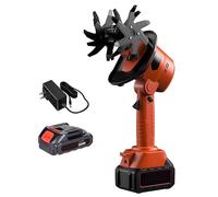 Cultivateur De Barre sans Fil électrique, Mini Rotavateur De Jardin avec Batterie De Lithium Rechargeable, Largeur De Labour De 128 Mm, Profondeur De Travail De 103 Mm, Rotavateur De Barre De Sol