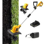 Cultivateur De Barre sans Fil électrique, Petit Rotavateur De Jardin avec Batterie Et Chargeur De Lithium Rechargeable, Largeur De Till De 25 Cm, Profondeur De Travail De 22 Cm, Rotavateur De La