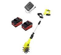 Cultivateur de jardin électrique sans fil avec batterie rechargeable, design télescopique réglable pour une culture efficace du sol dans les jardins et les potagers