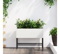 Cultivateur de Jardin surélevé vidaXL 60x26x45 cm Acier Blanc