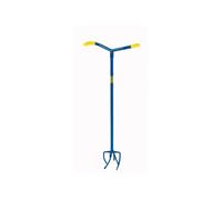 Garden Claw Cultivateur GC821-06 14,5 x 14,5 x 95,5 cm - ameublissement, désherbage - Bleu/Jaune