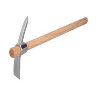 Cultivateur Manuel, motoculteur, houe, Outil de Jardinage Robuste et Durable pour la Plantation de Fleurs et de Plantes en Pot, Acier Inoxydable, Bois, 450 x 240 x 32 mm