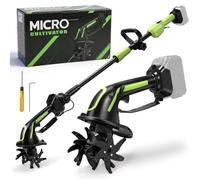 Cultivateur portatif sans Fil Compatible avec Makita 18V Batterie (sans Batterie), rotavateur électrique 550W avec 10cm fraisage Profondeur et 10cm fraisage Largeur, motoculteur (avec 1m Tige)
