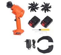 Cultivateur sans Fil 21 V, Largeur 4 Pouces, Prise UE | Comprend 2 piles au lithium rechargeables de 1 500 mAh ;cultive un sol jusqu'à 10 cm de profondeur et 10 cm de largeur