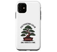 Cultivating Calm One Trim at A Time Bonsaï Coque pour iPhone 11