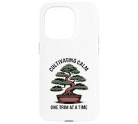 Cultivating Calm One Trim at A Time Bonsaï Coque pour iPhone 15 Pro