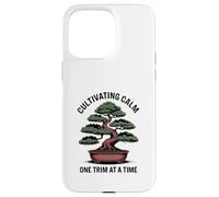Cultivating Calm One Trim at A Time Bonsaï Coque pour iPhone 15 Pro Max