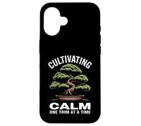 Cultivating Calm One Trim at A Time Bonsaï Coque pour iPhone 16