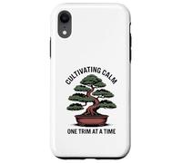 Cultivating Calm One Trim at A Time Bonsaï Coque pour iPhone XR