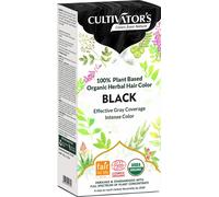 Cultivator's Organic Hair Colour Coloration à base de plantes pour femmes et hommes Coloration en poudre sans ammoniaque Coloration naturelle sans produits chimiques Noir 100g