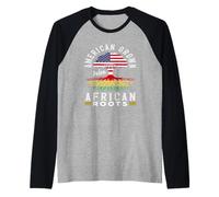 Cultivé aux États-Unis avec Arican Roots Mois de l'histoire des Noirs Manche Raglan