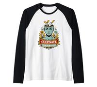 Cultive Ton Esprit Citation Jardin Fleurs Portrait Femme Manche Raglan