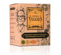 CULTIVEA® Mini - Kit Prêt à Pousser Légumes oubliés - Graines 100% biologiques - Jardinez et dégustez - Idée cadeau (Betterave jaune, Haricot nain, Chou fleur romanesco natalino, Carotte, Courge)