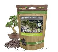 CULTIVERS Engrais bonsaï écologique 250 g, fertilisant granulé d’origine végétale 100% organique et naturel, libération lente et contrôlée, NPK 8-1-5 + 74% matière organique et acides humiques
