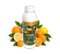 CULTIVERS Engrais liquide bio pour agrumes 1 L NPK + fer zinc cuivre manganèse molybdène bore, 6% acides aminés | Fertilisant pour citronnier oranger mandarinier pamplemoussier