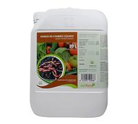 CULTIVERS Humus de vers Liquide Organique 20 L. Matière Organique Riche en Microorganismes. Régénérateur de Vie du Sol