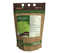 CULTIVERS Sulfate De Fer Heptahydraté 1 Kg pour Une Utilisation Multiple dans La Maison Et Le Jardin. L'engrais Naturel pour Plantes Fournit du Fer Et Réduit Le Ph du Sol.