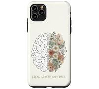 Cultivez à Votre Propre Rythme botanique Floral Cerveau santé mentale Coque pour iPhone 11 Pro Max