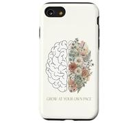 Cultivez à Votre Propre Rythme botanique Floral Cerveau santé mentale Coque pour iPhone SE (2020) / 7/8