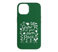 Cultivez à Votre Rythme - Fleur de Jardin Coque pour iPhone 14