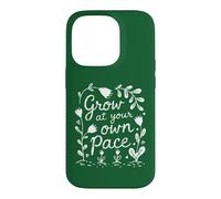 Cultivez à Votre Rythme - Fleur de Jardin Coque pour iPhone 14 Pro