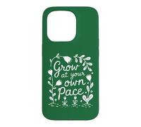 Cultivez à Votre Rythme - Fleur de Jardin Coque pour iPhone 15 Pro
