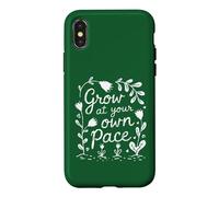 Cultivez à Votre Rythme - Fleur de Jardin Coque pour iPhone X/XS