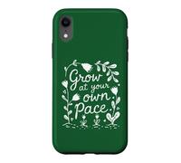 Cultivez à Votre Rythme - Fleur de Jardin Coque pour iPhone XR