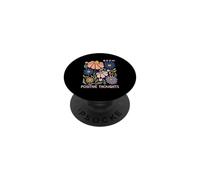 Cultivez des pensées positives Fleurs Boho Bonté Santé mentale PopSockets PopGrip Adhésif