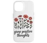 Cultivez des Pensées Positives Tasse De Plante Inspirante Coque pour iPhone 14