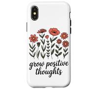 Cultivez des Pensées Positives Tasse De Plante Inspirante Coque pour iPhone X/XS