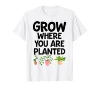 Cultivez là où Vous êtes planté T-Shirt Graphique avec Valeur, Homme, Blanc, S