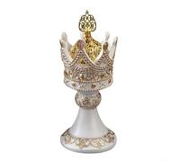 Cultivez le calme avec cet élégant brûleur d'encens en résine artisanal conçu pour un usage domestique (blanc)