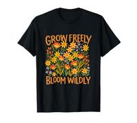 Cultivez Librement, fleurissez à l'état Sauvage - Boho Floral Spirit T-Shirt