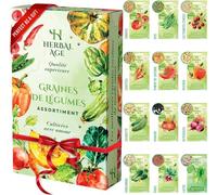 Cultivez Votre Propre Potager - 12 Variétés De Graines De Légumes, 5100 Graines Prêtes A Etre Cultivées - Kit De Plantation De Légumes, Cadeau Jardinage Femme, Enfants, Débutants