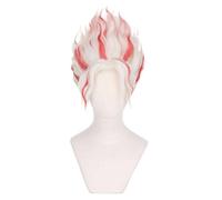 cultofmoon Perruque d'anime Ocarun Cosplay Momo Ayase Cosplay Wig Rose Blanc Cheveux Synthétiques Halloween Carnaval Accessoires